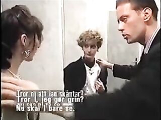 Rocco gets two angels in restroom
