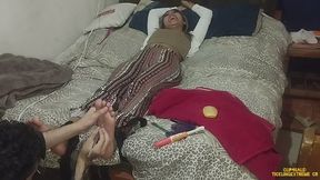 Tickling, Scratching, and Washing Camille feet