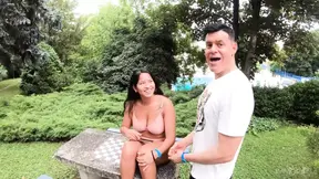 Two beauties share huge cock in kinky 4K threesome