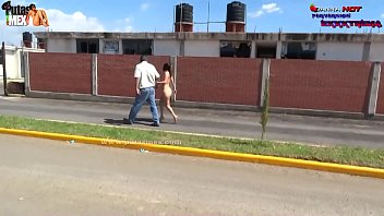INCREDIBLE! They humiliate and exhibit with necklace as to a pet and without clothes in an avenue to the slut DANNA HOT