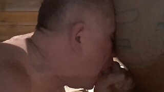 Verbal tatted guy vigorously fucks my mouth