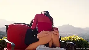 Pleasuring Bearded Guy Outdoors With Kylie Rocket And Brad Newman