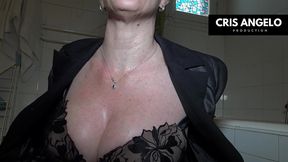 kyara nyx and cris angelo - piss after work