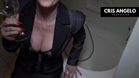 kyara nyx and cris angelo - piss after work