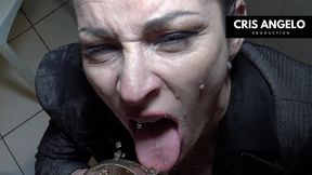 kyara nyx and cris angelo - piss after work