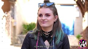 Sexy slim Trixy gets hard assfucking by a massive cock