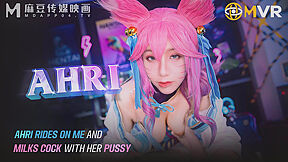 Rides On Me And Milks Cock With Her Pussy - Ah Ri And Monmon Wu