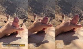 Cumming in the Dunes of Maspalomas Gran Canaria