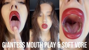 Giantess Mouth Play & Soft Vore