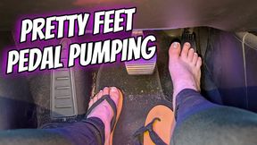 Pretty Feet Pedal Pumping