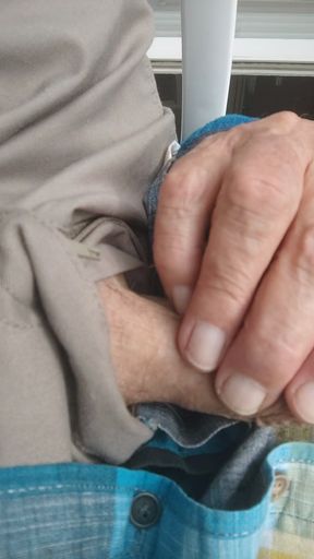 Almost caught on my terrace while wanking