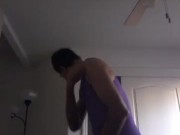 Purple One Piece Strip Tease