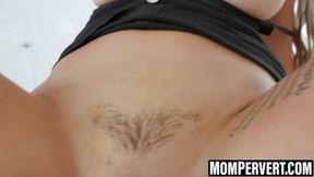 Stepson pleases tattooed milf with deep penetration and intense creampie