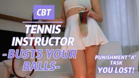 CBT - Tennis Instructor Busts your Balls -