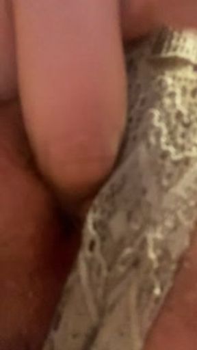 Zoomed,close-up fingering while panties on, part 3.Wet sounds,pink virgin pink tight pussy