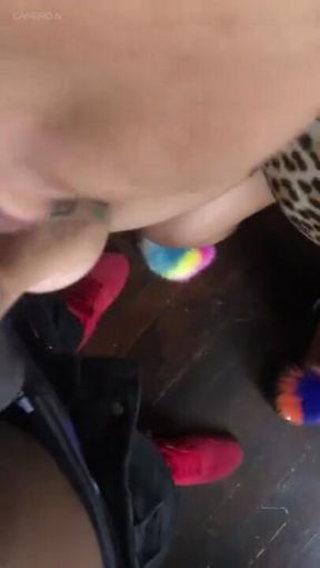 Sucking dick before he fucks