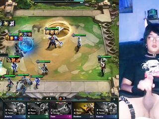 Femboy (neko) masturbating, haha Gameplay TFT, En Directo - [CrossGameplay]