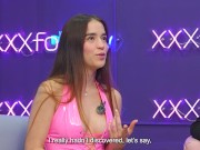 TEEN KarolinGomezx with SMALL TITS ends up having HARDCORE sex with the famous PipeBoy.