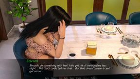 Nursing back to pleasure: husband is out for work while his cheating wife is getting creampied on the kitchen table ep 53