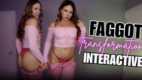 Faggot Transformation Interactive by Goddess Aria