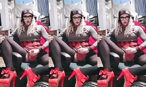 Niki Vega's Gushing Cumshot in Lingerie and Heels