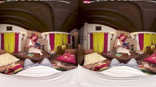 Demi D's Massive Tits & Hot Blowjob in VR - A must-see!