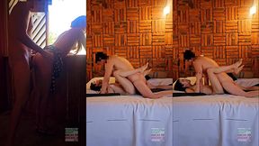 exhibicionismo; se despierta abre todas las ventanas se pasea en tanga, folla asomada para que la escuchen gemir