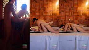 exhibicionismo; se despierta abre todas las ventanas se pasea en tanga, folla asomada para que la escuchen gemir