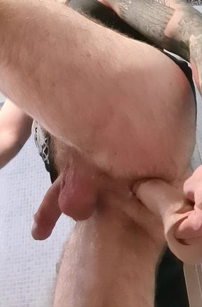 My hairy hole with dildo