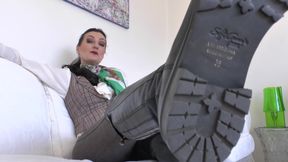 Lick My Boot Soles Clean with Your Tongue! Lady Victoria Valente