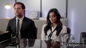 Forbidden sex in the office with gorgeous skinny Emily