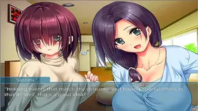 Step Mother and Busty Sister Share Virgin BDSM Fun in Anime Paradise