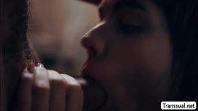 Slut shemale gets her ass banged by her stepbrothers big cock