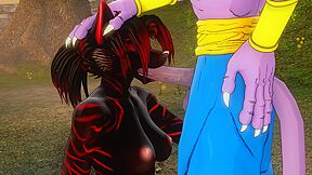 Beerus And Julie The Black - Blowjob