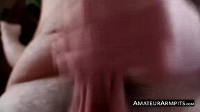 ”Unshaved fruit is eager to play with his hard long sword solo”