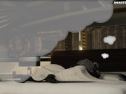 Male Turian Bed Growth Hyper Animation