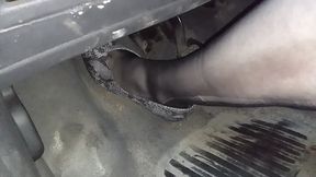 Corsa Sexy Cranking and Stalling in Nylons Only Pedal View