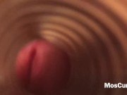 FUCK FLESHLIGHT 1-st TIME INSIDE VIEW (HUGE CUMSHOT)