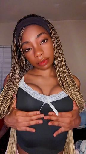 watch me play with my tits while you jerk off
