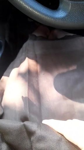 Crossdresser Wearing Brown College Girl Uniform
