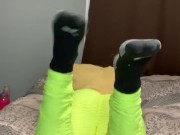 Bug Bunny trend from behind showing ass cock and balls