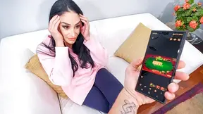 Stepmom gets caught gambling so stepson makes her shoot porn to pay bills instead