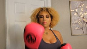Underestimated Woman Boxing Match