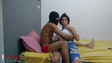 Travesti do pau grande, Daniela Santos dando pro Boy Maloka