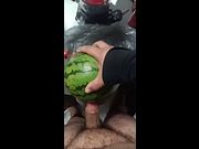 Inside a watermelon