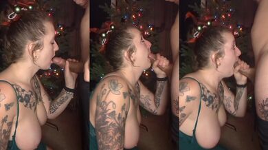 Wife gives sloppy head (slo-mo)