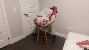 Baseball Fan Oils Up and Rides Baseball Bat Sized Toys