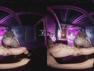 Cheri Nowlin giving u a proper Reception at Clouds nightclub, Cyberpunk 2077 parody