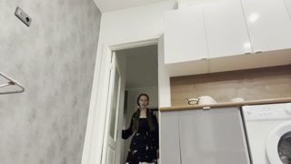 A cutie in stockings sucks, jumps her ass on a thick dick and gets a lot of cum in anal.