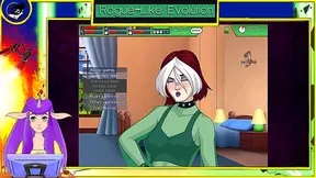 Rogue Takes Wolverines Massive Cock in Steamy Hentai Shower Scene